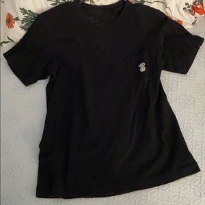 Uniqlo kaws PEANUTS snoopy black shirt XS